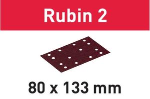 Schleifstreifen STF Rubin/RU 2 P100       80,00 mm 133,00 mm 50,00 St    