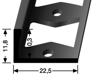 DP304-S (10,3mm) Dehnfuge Aluminium silber F4 2,50 lfm