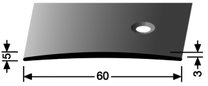 ÜP464-S Übergang Aluminium silber F4 60,00 mm 2,70 lfm
