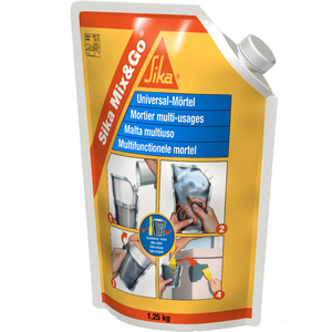 Mix&go Reparatur Mörtel 1,25 KG grau