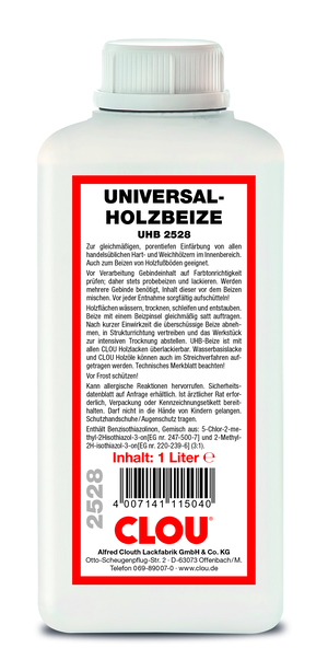 UHB Universalholzbeize 1,00 l schwarz 2531