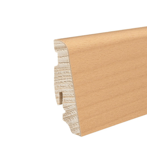 Stecksockelleiste furniert lackiert buche gedämpft 406923 19,00 mm 58,00 mm 2,20 m