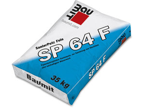 Sanierputz fein SP 64 F foliert grau 35,00 kg