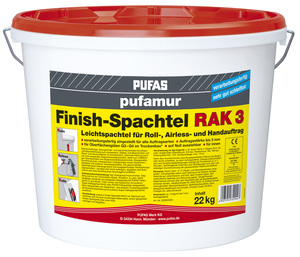 Pufamur Finish-Spachtel RAK 3 22,00 KG hellgrau