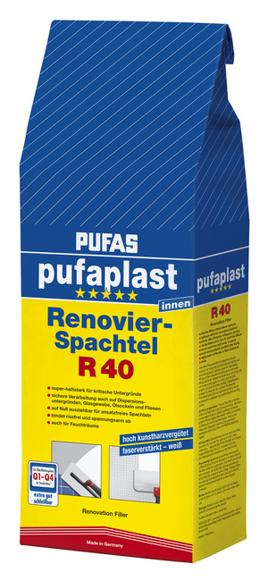 Pufaplast Renovierspachtel R 40 5,00 kg weiß