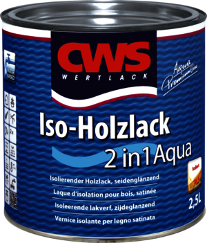Iso-Holzlack 2in1 Aqua 2,50 l weiß
