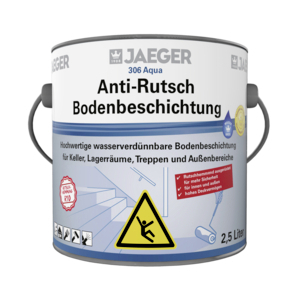 Aqua Anti-Rutsch Bodenbeschichtung 306 silbergrau RAL 7001 2,50 l
