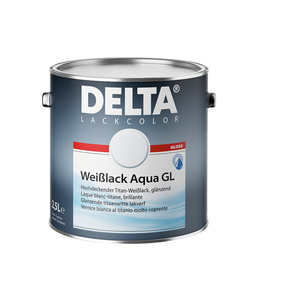 Delta Weißlack Aqua glänzend