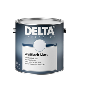 Delta Weißlack matt 2,50 l weiß  