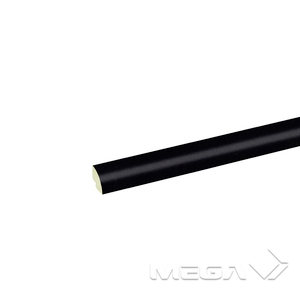 SF499/VST14 Abachi lackiert schwarz RAL9005 14,00 mm 14,00 mm 2,40 m