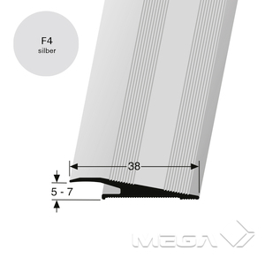 AP265-U (5-7mm) Abschluss Aluminium silber F4 2,70 lfm