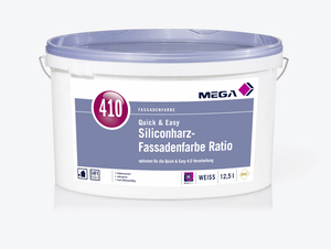 MEGA 410 Siliconharz-Fassadenfarbe Ratio 12,50 l weiß  