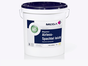 MEGA 605 Megamur Airless Spachtel leicht 15,00 l hellgrau  