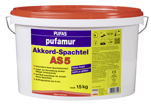 Akkord-Spachtel AS 5 15,00 kg weiß  