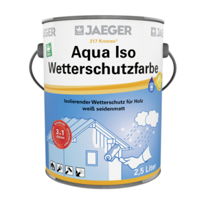 Aqua Iso-Wetterschutzfarbe 317 750,00 ml weiß RAL 9010