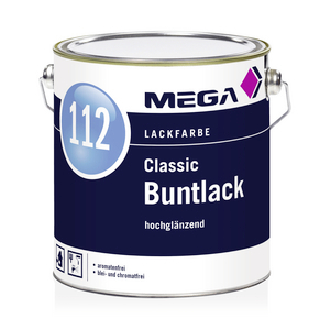 MEGA 112 Classic Buntlack hochglänzend 2,50 l rapsgelb RAL 1021