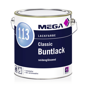 MEGA 113 Classic Buntlack seidenglänzend 2,50 l weißaluminium RAL 9006