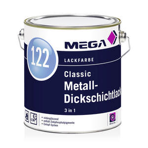 MEGA 122 Classic Metall-Dicks.3in1 1,00 l vollweiß Basis 0