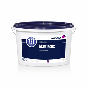 MEGA 321 Mattlatex weiß   2,50 l