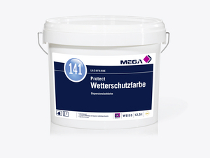 MEGA 141 Protect Wetterschutzfarbe 980,00 ml weiß Base A