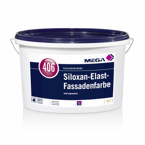 MEGA 406 Siloxan Elast Fassadenfarbe 12,50 l weiß  