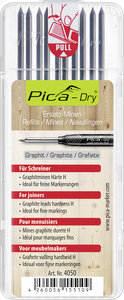 Pica-Dry Ersatzminen 10-tlg. Härte H SB grau     125,00 mm        