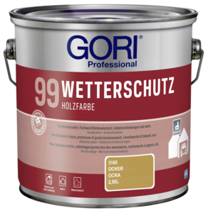 Gori 99 Wetterschutz Holzfarbe 2,50 l ocker  