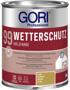 Gori 99 Wetterschutz Holzfarbe 750,00 ml ocker  