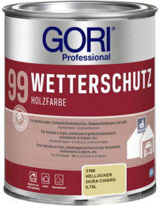 Gori 99 Wetterschutz Holzfarbe 750,00 ml hellocker  