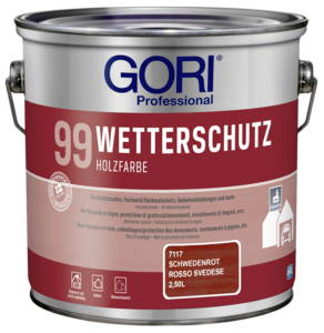 Gori 99 Wetterschutz Holzfarbe 2,50 l schwedenrot  