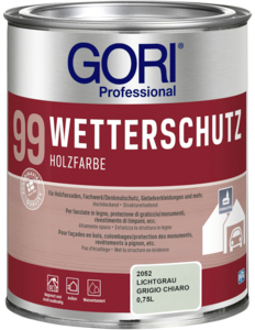 Gori 99 Wetterschutz Holzfarbe 750,00 ml lichtgrau  