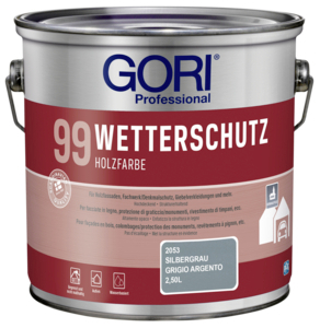 Gori 99 Wetterschutz Holzfarbe 2,50 l silbergrau  