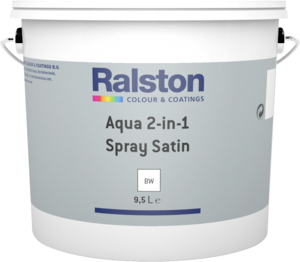 Ralston Aqua 2-in-1 Spray Satin 9,50 l weiß Basis