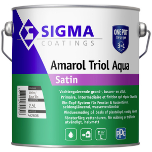 Amarol triol Aqua satin 1,00 l weiß Base LN
