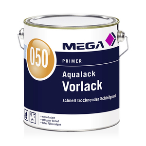 MEGA 050 Aqualack Vorlack 2,50 l vollweiß Basis 3