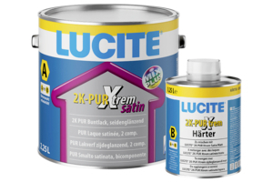 Lucite 2K PUR Xtrem satin 2,25 l vollweiß Basis 3