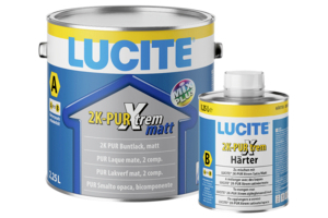 Lucite 2K PUR Xtrem matt 900,00 ml vollweiß Basis 3