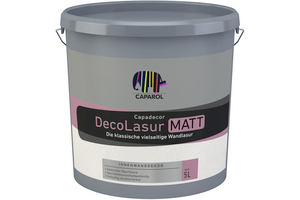 Capadecor DecoLasur matt 2,50 l weiß transparent  
