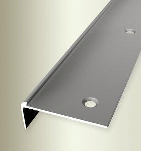 TKP859 (2,5mm) Treppenkante Aluminium edelstahl F2 48,00 mm 15,00 mm 2,50 lfm