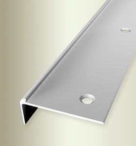 TKP859 (2,5mm) Treppenkante Aluminium silber F4 48,00 mm 15,00 mm 2,50 lfm