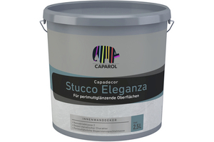 Capadecor Stucco Eleganza 2,50 l cremeweiß metallisch  