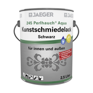 Perlhauch Aqua Kunstschmiedelack 245 750,00 ml mattschwarz RAL 9005