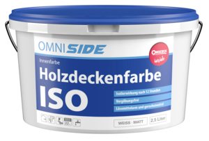 Omniside Holzdeckenfarbe ISO 2,50 l weiß  