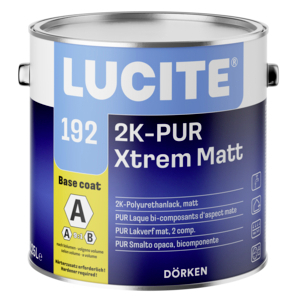 Lucite 192 2K PUR Xtrem matt 2,25 l vollweiß Basis 3