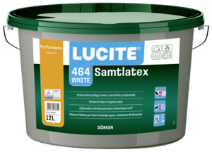 Lucite 464 Samtlatex 12,00 l vollweiß Basis 3