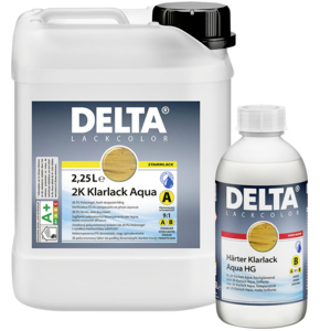 Delta 2K Klarlack Aqua Stammlack 2,25 l farblos  