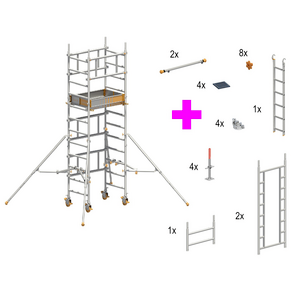 SET Fahrgerüst Tower+Treppenkit PLUS