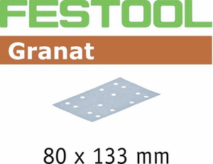 Schleifstreifen STF 80x133 Granat P150       80,00 mm 133,00 mm 100,00 St    