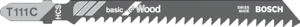 Stichsägeblatt Basic Wood T111C