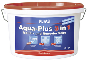 Aqua-Plus 3in1 Iso- und Renovierfarbe 5,00 l weiß  